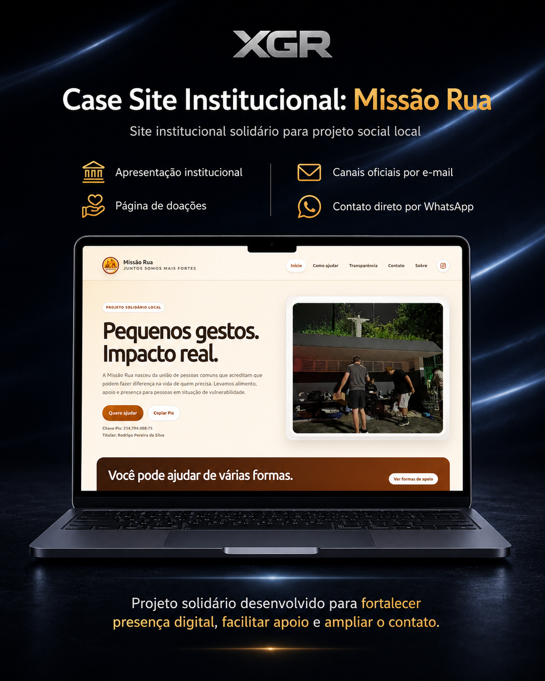 Prévia do projeto institucional Missão Rua