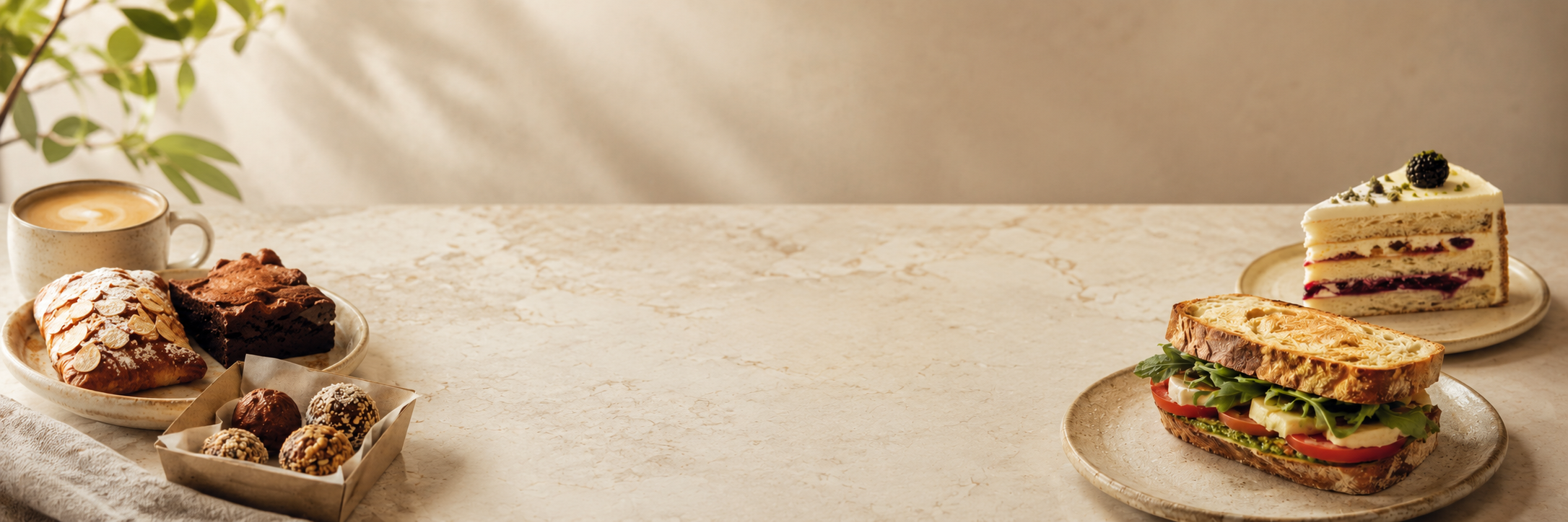 Banner visual para negócio local de comida com produtos artesanais