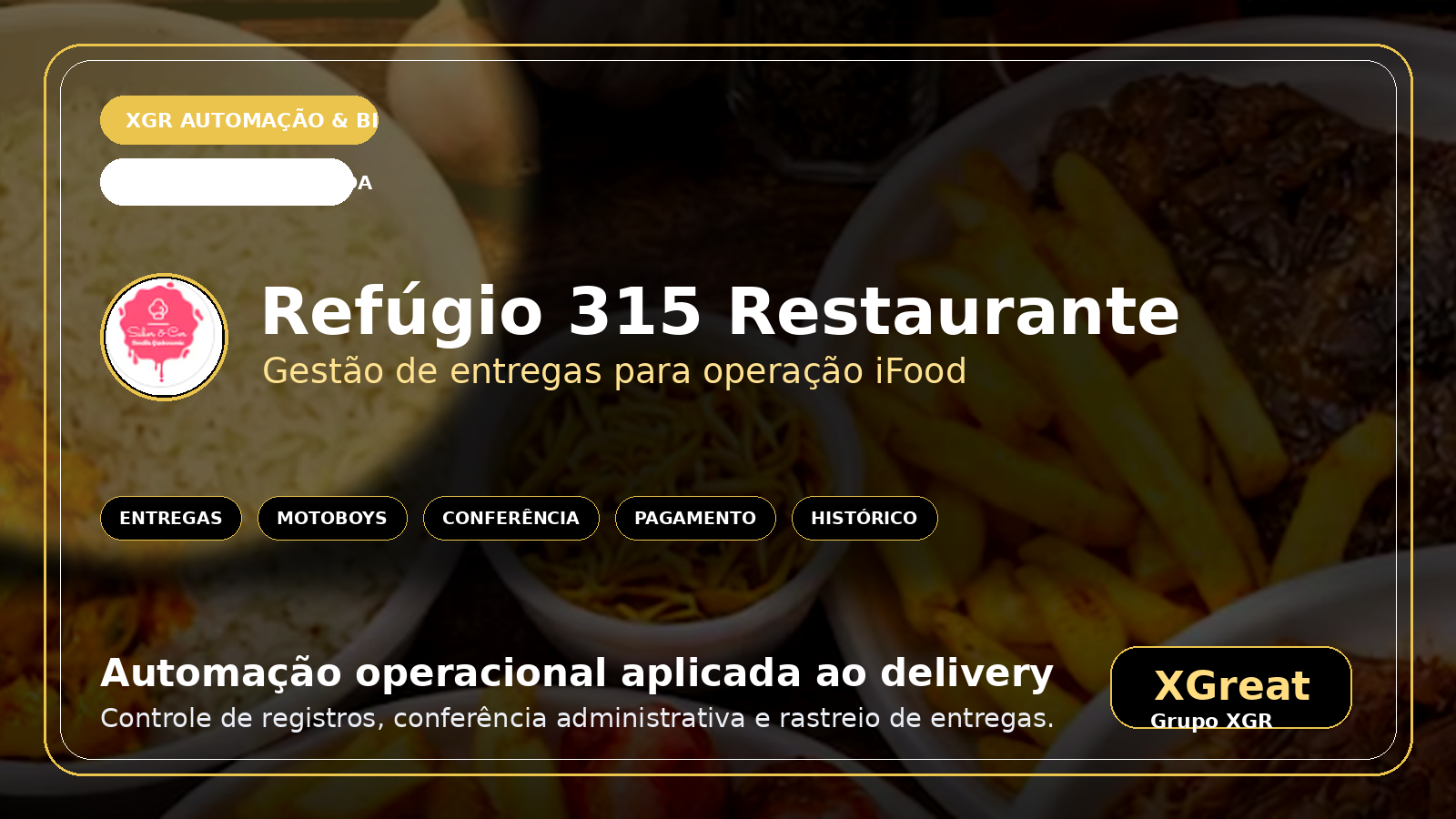 Banner do case Refúgio 315 Restaurante