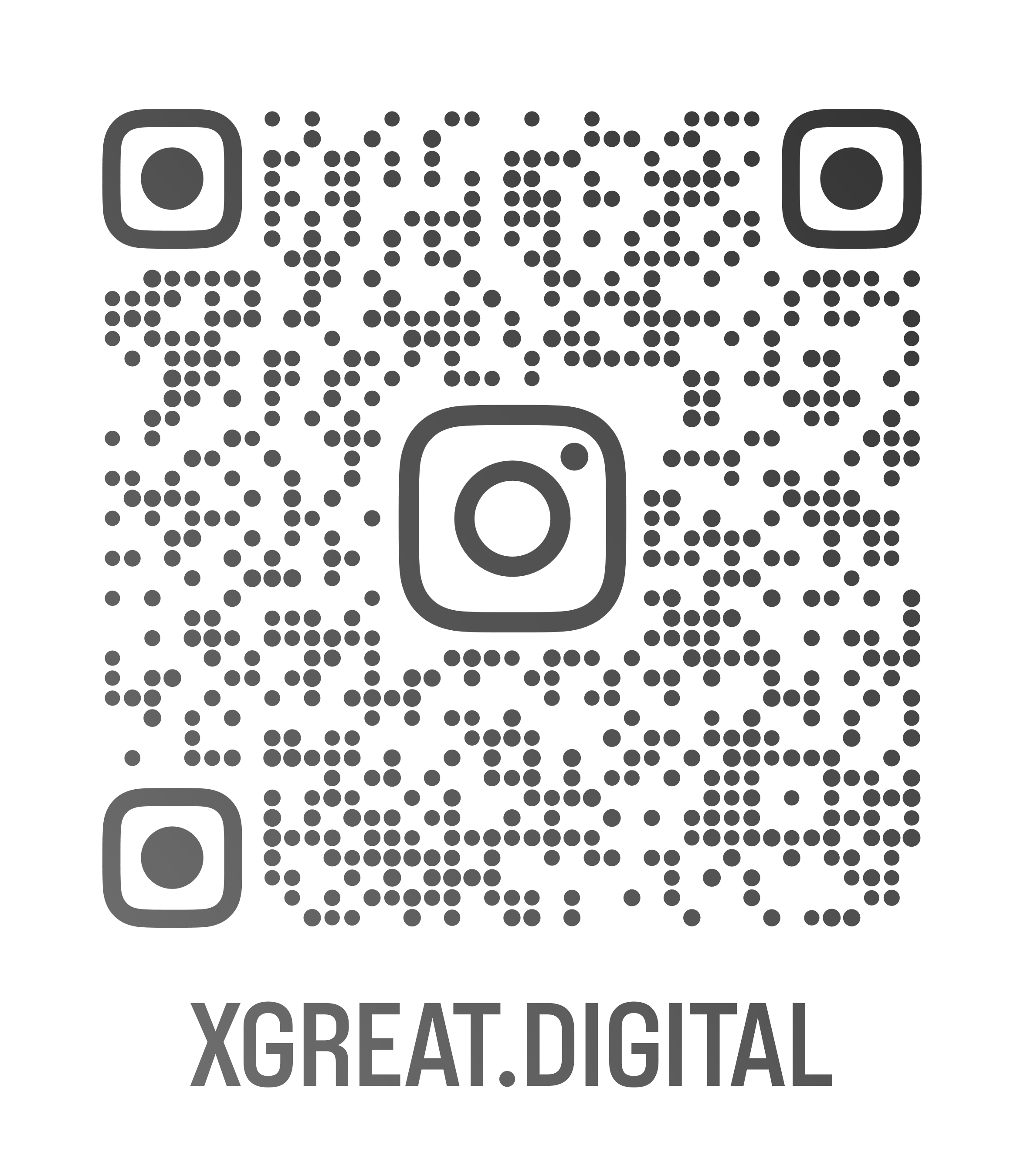 QR Code do Instagram da XGR Digital